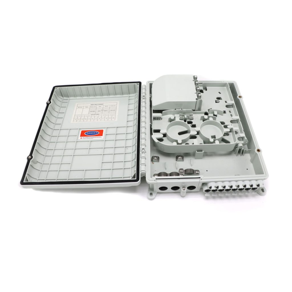 16 Ports Fiber Termination Box, Wall Mount Outdoor Enclosure